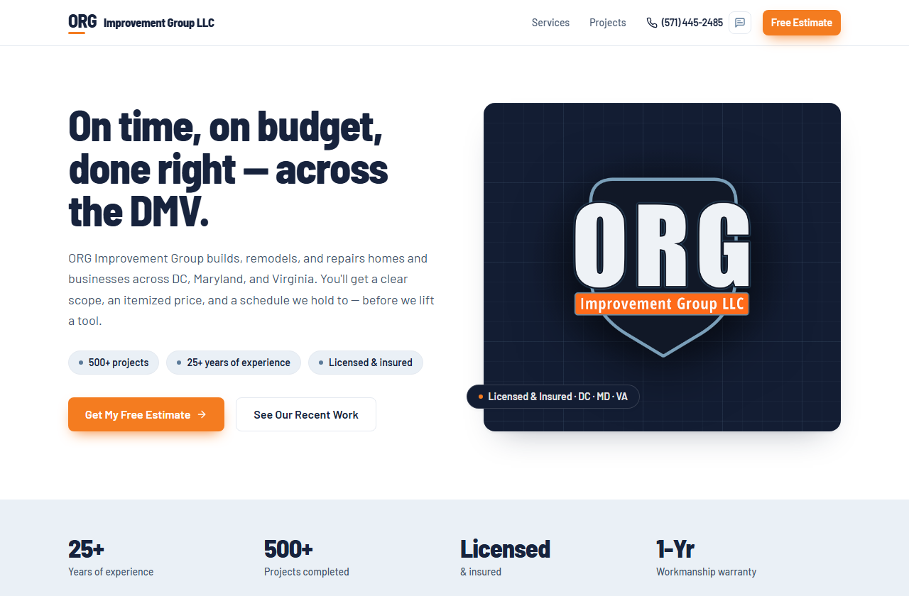 Home page of orgbuilds.com